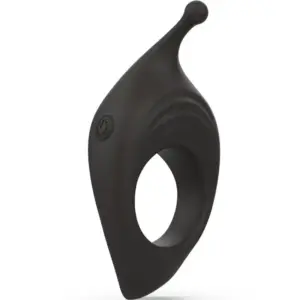B SWISH - Anillo para pene Bcharmed Rhythm Infinite Deluxe con 15 vibraciones en negro