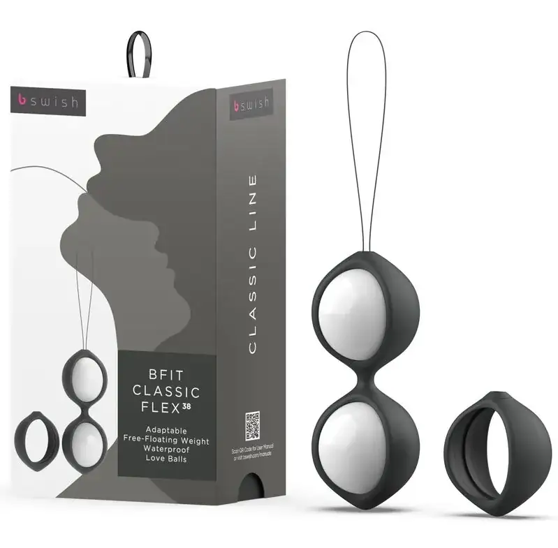 B SWISH - BFIT CLASSIC FLEX NEGRO 38 G. - Bolas de Kegel para un Placer Personalizado - Imagen 2