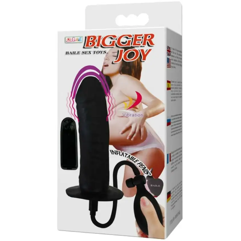 Bigger Joy - Pene Hinchable con Vibración 16 cm para Placer Personalizado - Imagen 8