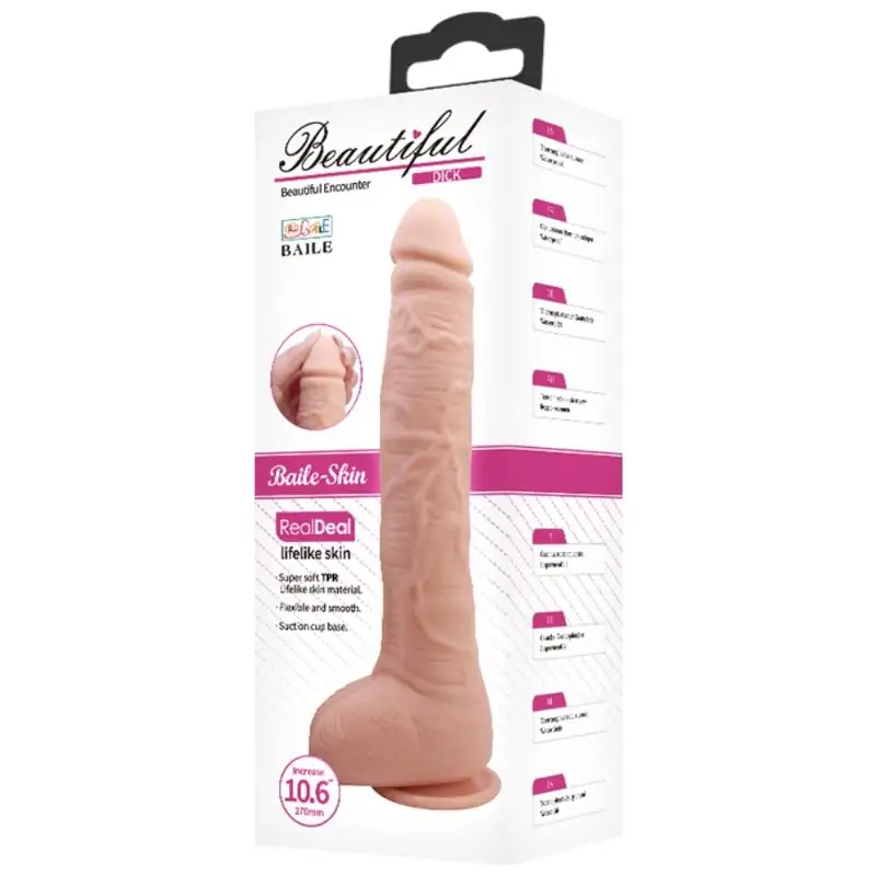 Baile - Dildo Realístico Flexible de 9 Pulgadas - Imagen 8