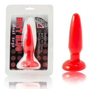 Baile - Plug Anal Pequeño Rojo 15 cm - Disfruta de Nuevas Sensaciones