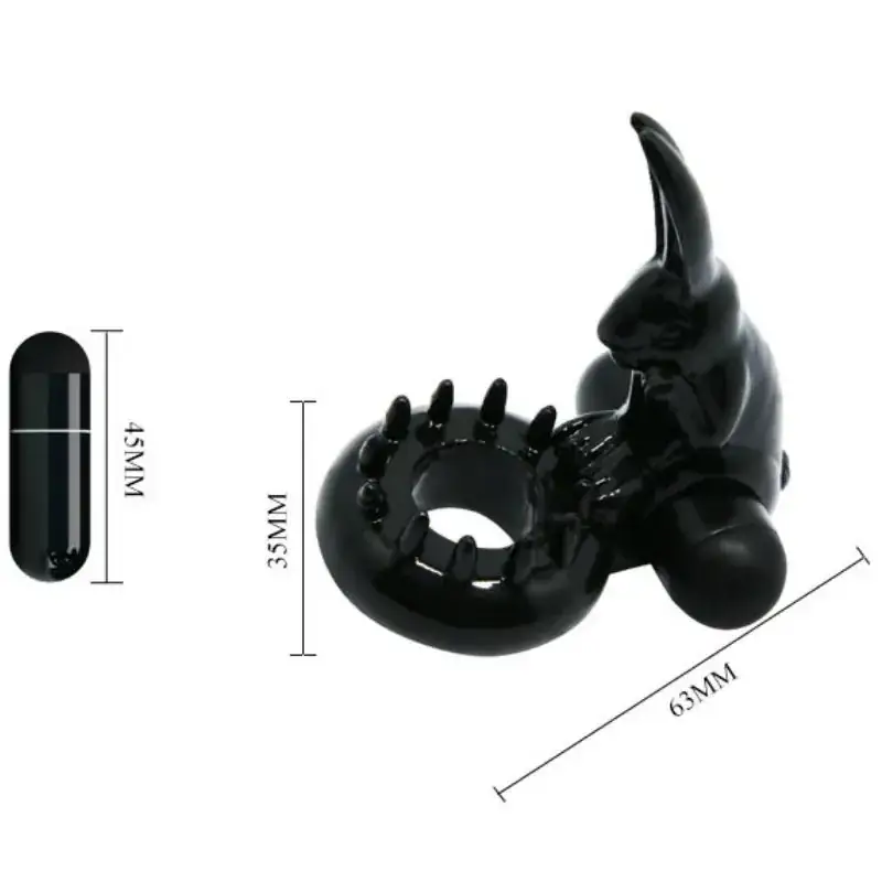 BAILE - Sweet Ring Anillo Vibrador con Rabbit para Placer Compartido - Imagen 5