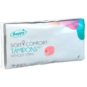 Beppy - Tampones lubricados 4 uds para una menstruación cómoda y discreta