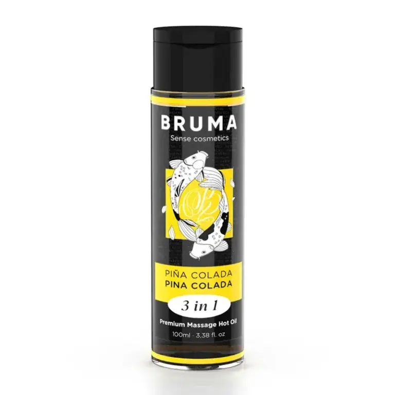 Bruma - Aceite de Masaje Premium Efecto Calor Sabor Piña Colada 3 en 1