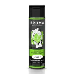 BRUMA - Aceite de Masaje Premium Efecto Calor Sandía 3 en 1
