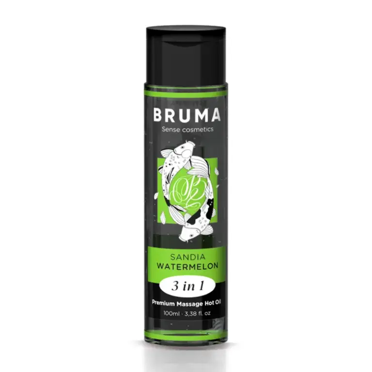 BRUMA - Aceite de Masaje Premium Efecto Calor Sandía 3 en 1