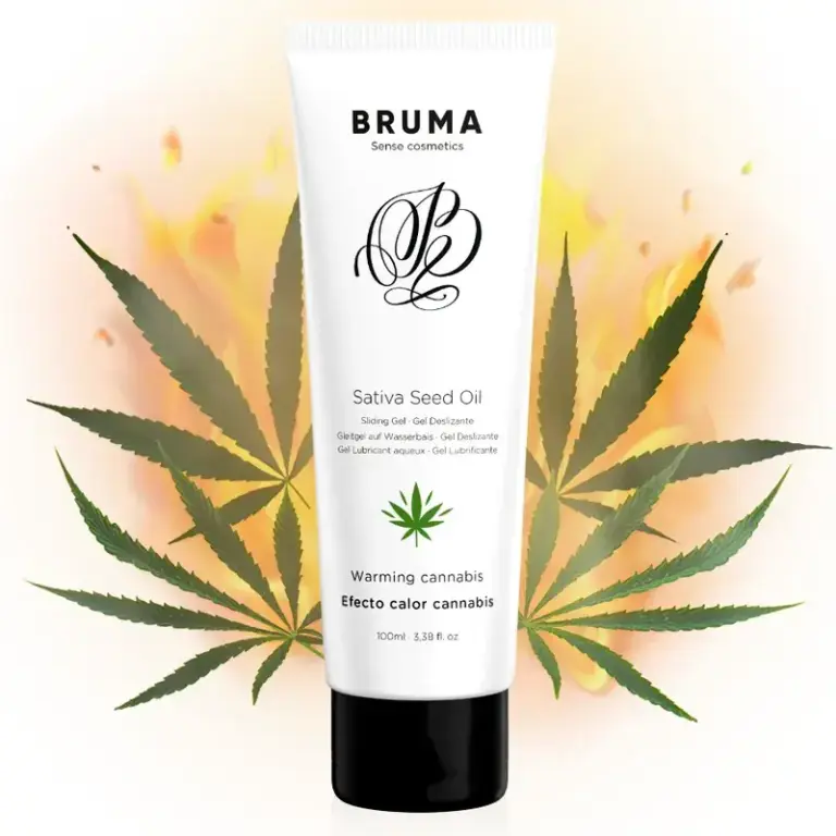 BRUMA - Gel deslizante efecto calor con sabor cannabis 100 ML
