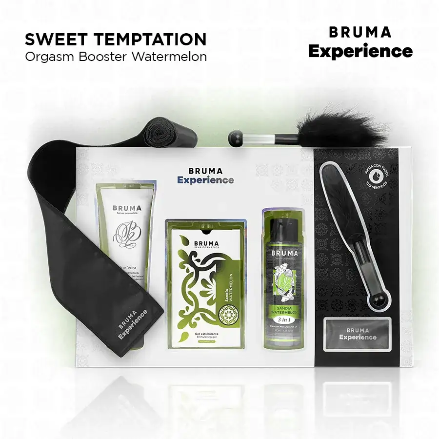 BRUMA XPERIENCE - KIT TENTACIÓN DULCE SANDÍA CON POTENCIADOR DE ORGASMOS - Imagen 2