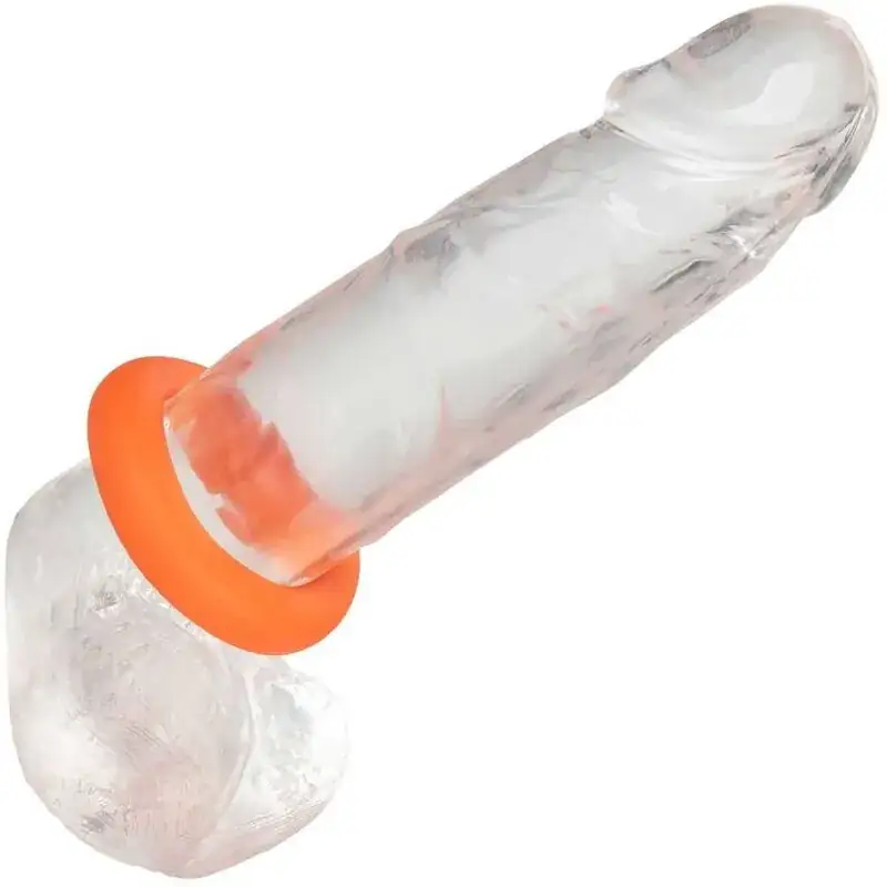 CalExotics - Alpha Anillo Prolong Grande Naranja para Placer Prolongado - Imagen 7