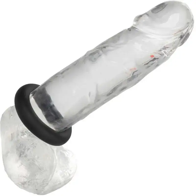CalExotics - Alpha Anillo Prolong Medio Negro para Placer Duradero - Imagen 7
