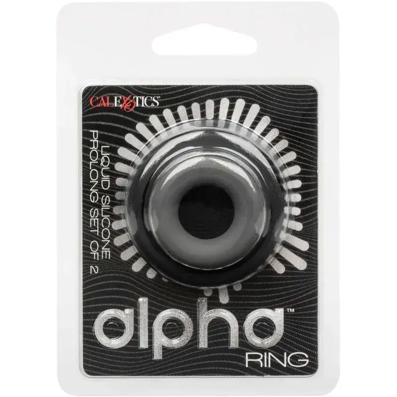 CalExotics - Alpha Set de 2 Anillos Prolong Gris para Experiencias Íntimas - Imagen 2