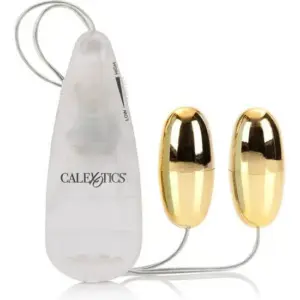 CALEXOTICS - Balas Vibradoras Doradas Duo Gold para Placer Sin Límites