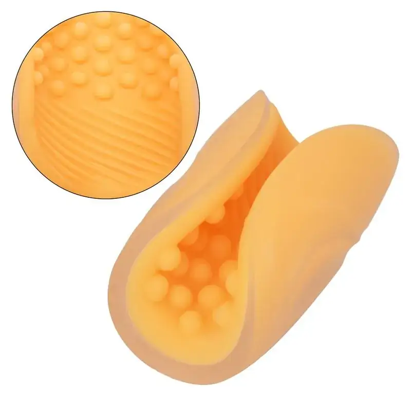 CALEXOTICS - Beaded Grip Masturbador Texturado Naranja - Imagen 4