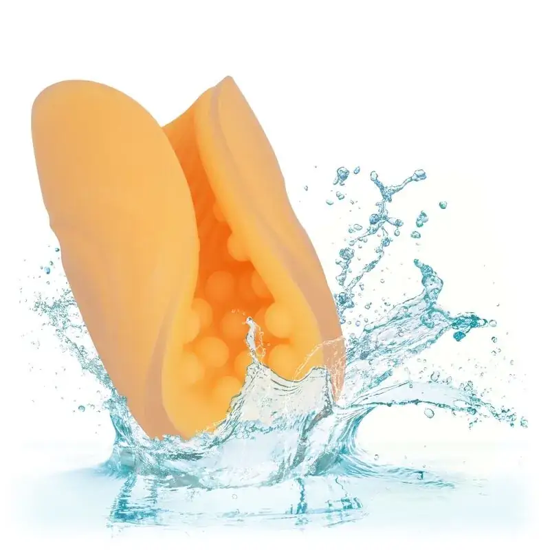 CALEXOTICS - Beaded Grip Masturbador Texturado Naranja - Imagen 9