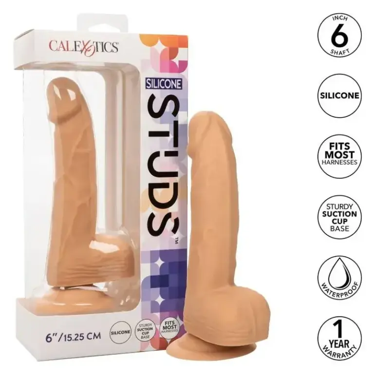 CALEXOTICS - Silicone Studs 15.24 cm Skin para un placer único