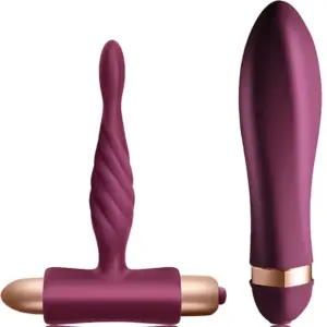 Climaximum Dare Kit - Vibrador trenzado y Plug anal para principiantes