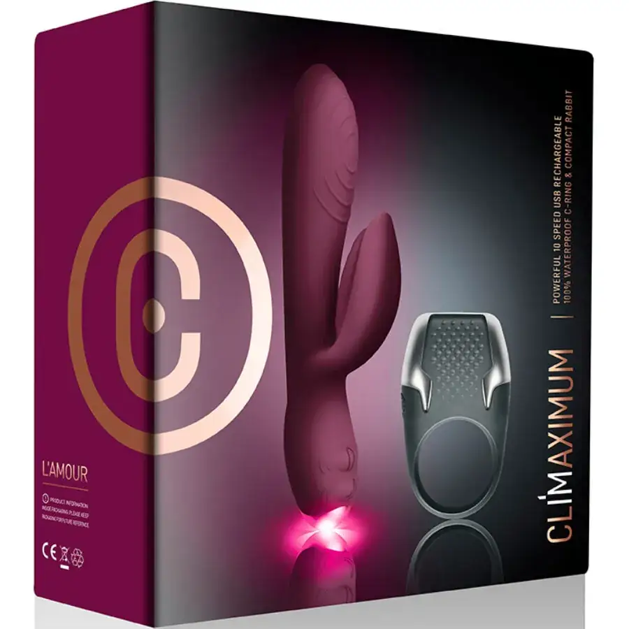 Climaximum - Kit Vibrador Rabbit + Anillo Pene LED - Imagen 4