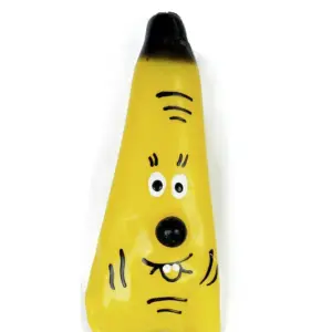 CONDOMERIE - PRESERVATIVO DECORATIVO PINTADO A MANO PLÁTANO MODELO XL