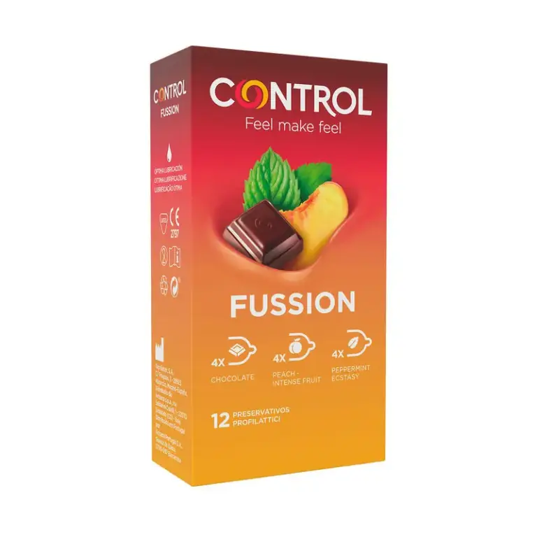 CONTROL - FUSSION PRESERVATIVOS 12 UNIDADES: Aromas Afrodisíacos para Momentos Especiales
