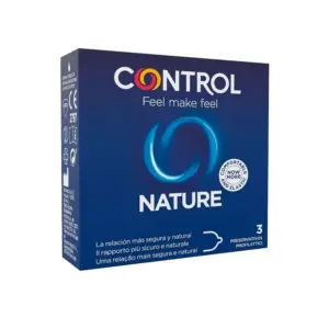 CONTROL - Nature Preservativos 3 Unidades: Protección Natural y Confiable