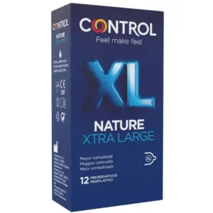 CONTROL - Preservativos Adapta Nature XL con Lubricante 12 Unidades