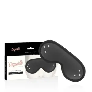Coquette Chic Desire - Antifaz de cuero vegano para BDSM