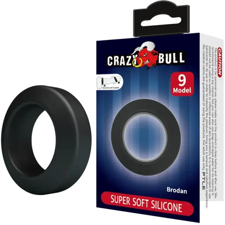 Crazy Bull - Anillo de Silicona Modelo 9 para Potenciar Tu Placer