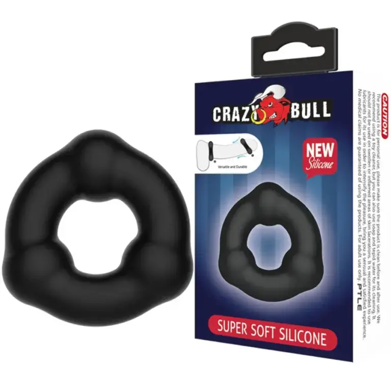 Crazy Bull - Anillo Silicona con Nódulos para Placer Masculino