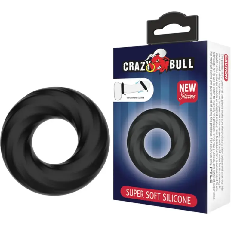Crazy Bull - Anillo de Silicona Espiral para Placer Masculino