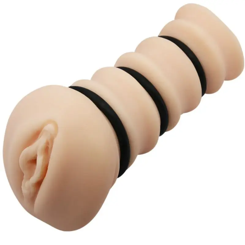 CRAZY BULL - Masturbador con Anillos Modelo Vagina 2 para Placer Inigualable