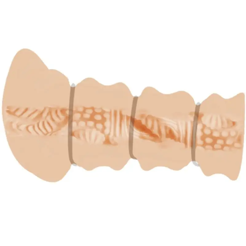 CRAZY BULL - Masturbador con Anillos Modelo Vagina 2 para Placer Inigualable - Imagen 4