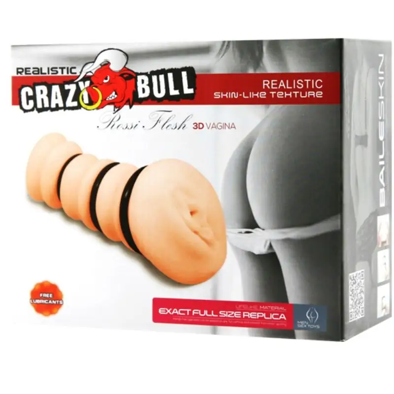 CRAZY BULL - Masturbador con Anillos Modelo Vagina 2 para Placer Inigualable - Imagen 6