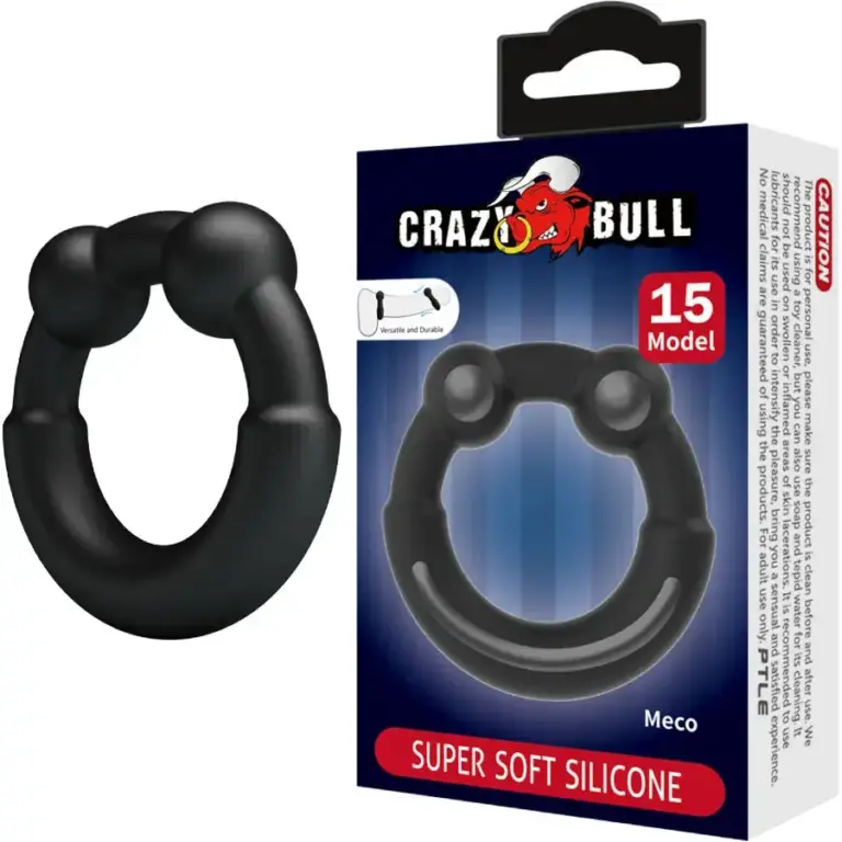 Crazy Bull - Meco Anillo Silicona Modelo 15 para Placer Masculino