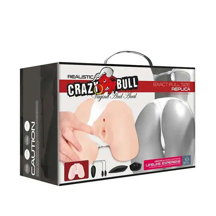 CRAZY BULL - Vagina y Ano Realísticos con Vibración Posición 5 - Imagen 8