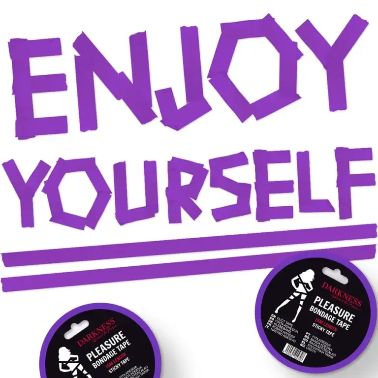 Darkness - Cinta para Bondage Lila Adhesiva 15M