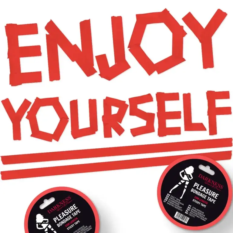 Darkness - Cinta para Bondage Rojo Adhesiva 15M