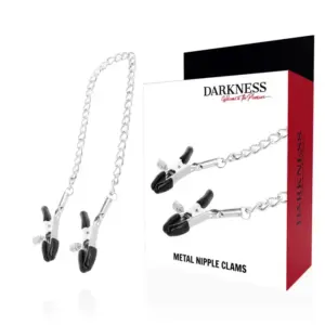 Darkness - Pinzas ajustables para pezones de metal