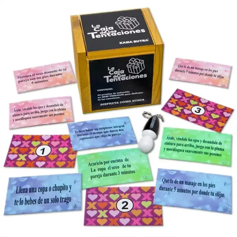Diablo Picante - Juego La Caja de las Tentaciones con Mini Vibrador