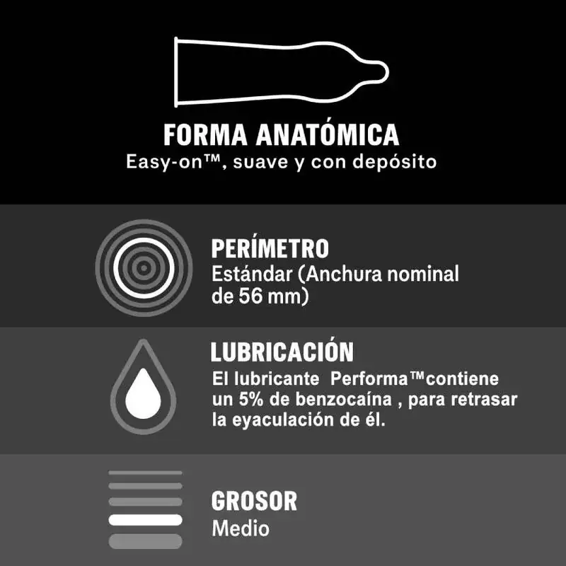 Durex - Placer Prolongado Retardante 12 Unidades - Imagen 3