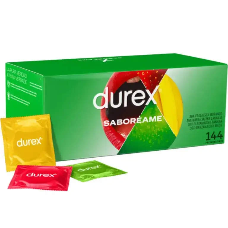 Durex - Preservativos Pleasure Fruits 144 Unidades