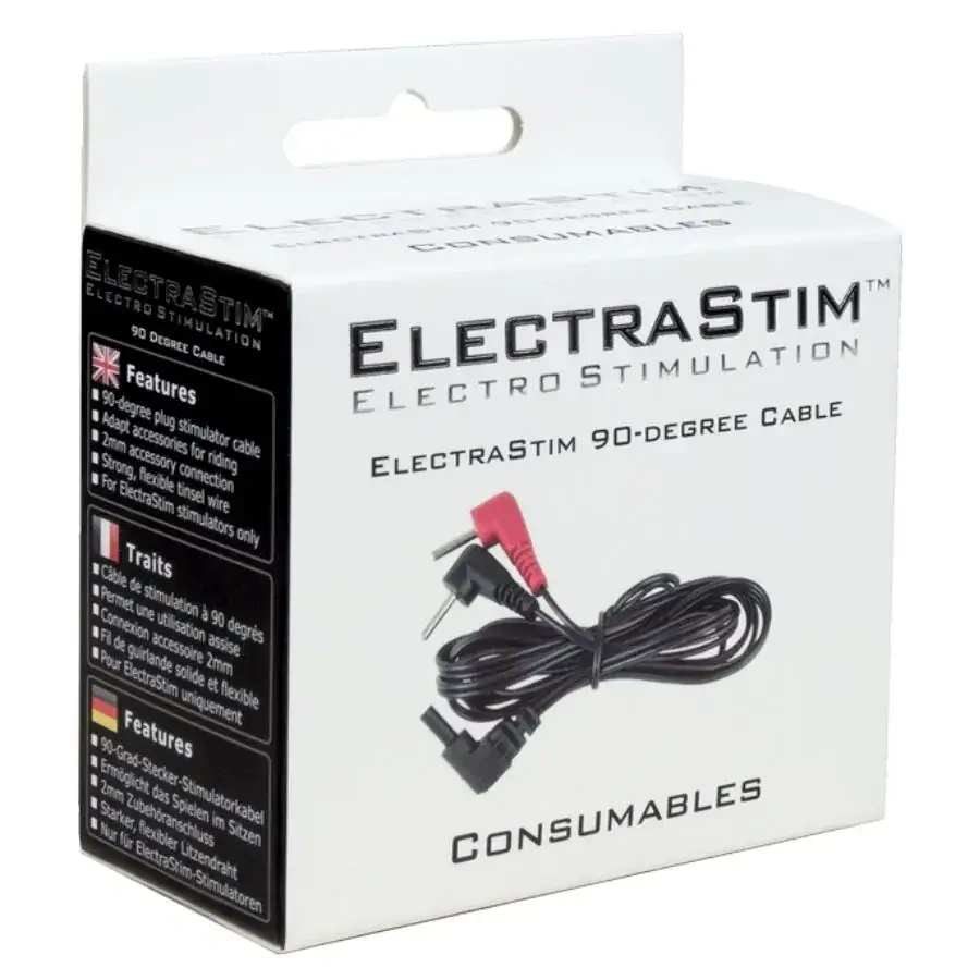 ElectraStim - Cables de Estimulación 90 Grados para Juguetes Eróticos - Imagen 7
