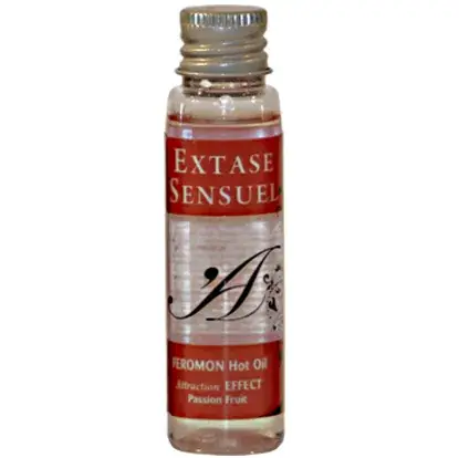 Extase Sensual - Aceite de Masaje Efecto Calor con Feromonas Fruta de la Pasión 35 ml