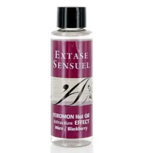 Extase Sensual - Aceite de Masaje Efecto Calor con Feromonas Mora 100 ml