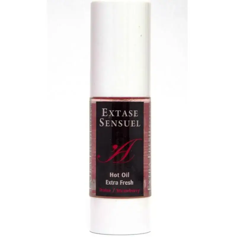 Extase Sensual - Aceite Masaje Efecto Extra Fresh Fresa 30 ML - Imagen 2
