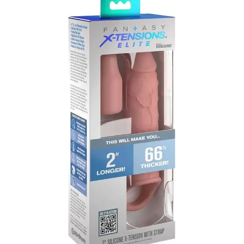 Fantasy X-Tensions - Extensión para Pene con Correa de 15,24 cm Skin - Imagen 3