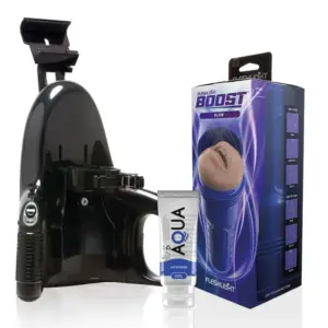 Fleshlight - Blow LM Flesh RP + Universal Launch + Lubricante Aqua Quality 50 ML