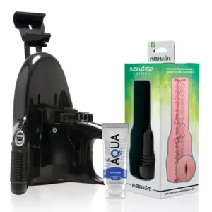 Fleshlight - Go Pink Lady Surge Vagina + Universal Launch + Lubricante Aqua Quality 50 ML