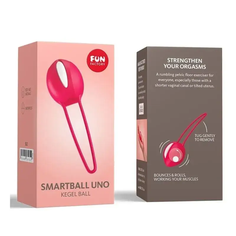 FUN FACTORY - SMARTBALL UNO Blanco/Rojo India - Entrenador Kegel para Principiantes - Imagen 2