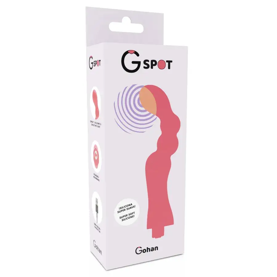 G-SPOT - Vibrador Punto G Recargable Gohan Light Red - Imagen 3