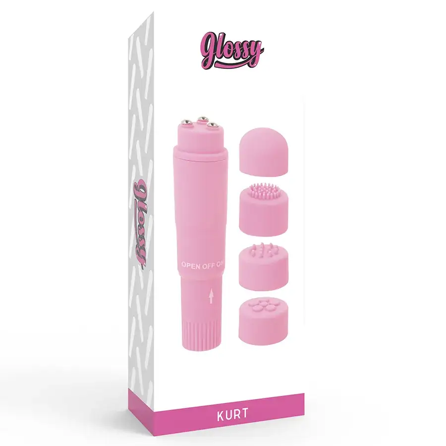GLOSSY - Pocket Kurt Masajeador Rosa: Placer Discreto y Efectivo - Imagen 4